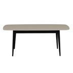 Tavolo allungabile Prime top cashmere e gambe nere 160x90x77H
