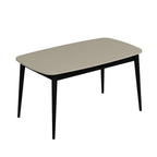 Tavolo allungabile Prime top cashmere e gambe nere 160x90x77H
