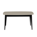 Tavolo allungabile Prime top cashmere e gambe nere 160x90x77H