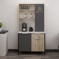 Mobile multiuso Andy rovere antracite 94x50x180H - Funzionalità e stile per ogni spazio