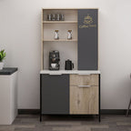 Mobile multiuso Andy rovere antracite 94x50x180H - Funzionalità e stile per ogni spazio