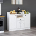 Mobile multiuso Arina bianco 4 ante e cassetto 120x35x90H