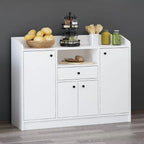 Mobile multiuso Arina bianco 4 ante e cassetto 120x35x90H
