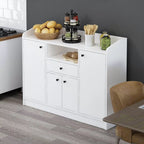 Mobile multiuso Arina bianco 4 ante e cassetto 120x35x90H