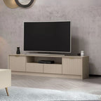 Porta TV Kale cashmere effetto cannettato 180x35x45H