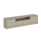Porta TV Kale cashmere effetto cannettato 180x35x45H