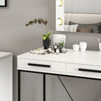 Toeletta da Trucco bianco Sane 90x45x80H: Eleganza e funzionalità per il tuo beauty corner