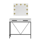 Toeletta da Trucco bianco Sane 90x45x80H: Eleganza e funzionalità per il tuo beauty corner