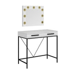 Toeletta da Trucco bianco Sane 90x45x80H: Eleganza e funzionalità per il tuo beauty corner