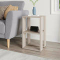 Comodino due ripiani 34x30x55h colore cashmere Lonie