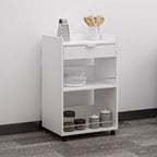 Carrello da cucina con cassetto e vani a giorno Liana bianco 60x45x95H