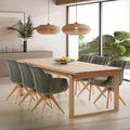 Tavolo rettangolare fisso rovere RINA 220x100x76H  - Eleganza mediterranea