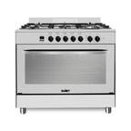 Gasherd Stromboli 90x60 cm mit Elektrobackofen und -grill Inox Energieeffizienzklasse A Samet