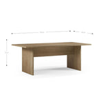 Tavolo rettangolare fisso Loana rovere cadiz 200x100x75H - Eleganza conviviale per ogni occasione