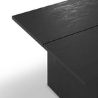 Tavolo rettangolare fisso Loana nero 200x100x75H - Eleganza conviviale per ogni occasione
