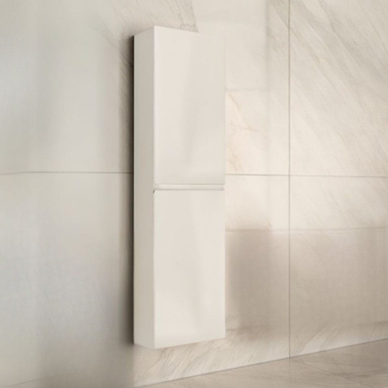 Colonna pensile sospesa bagno colore bianco laccato Londres 2 ante 35x31x150H
