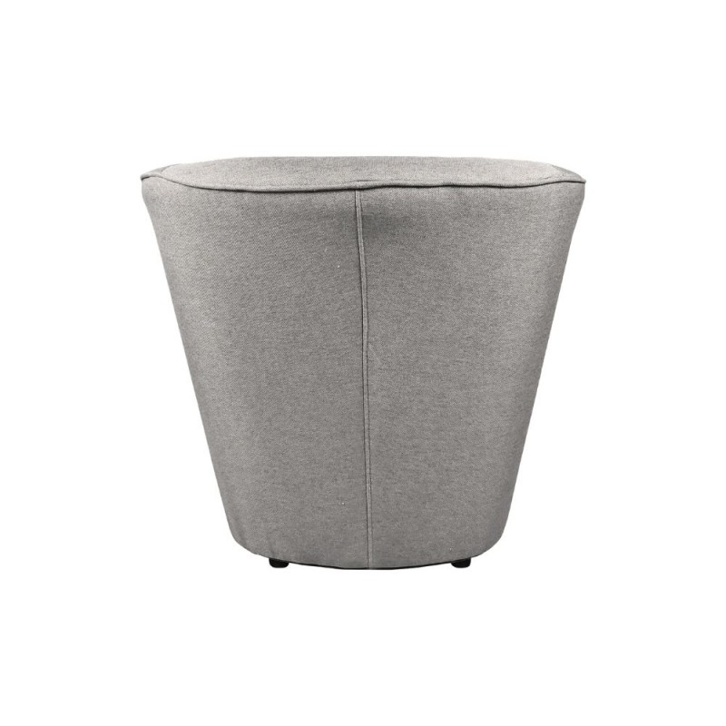Poltrona a pozzetto rivestimento in tessuto colore grigio chiaro - Tago