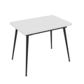 Tavolo allungabile e girevole bianco Lilis 90x60x75H