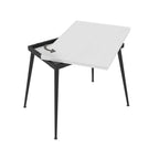 Tavolo allungabile e girevole bianco Lilis 90x60x75H