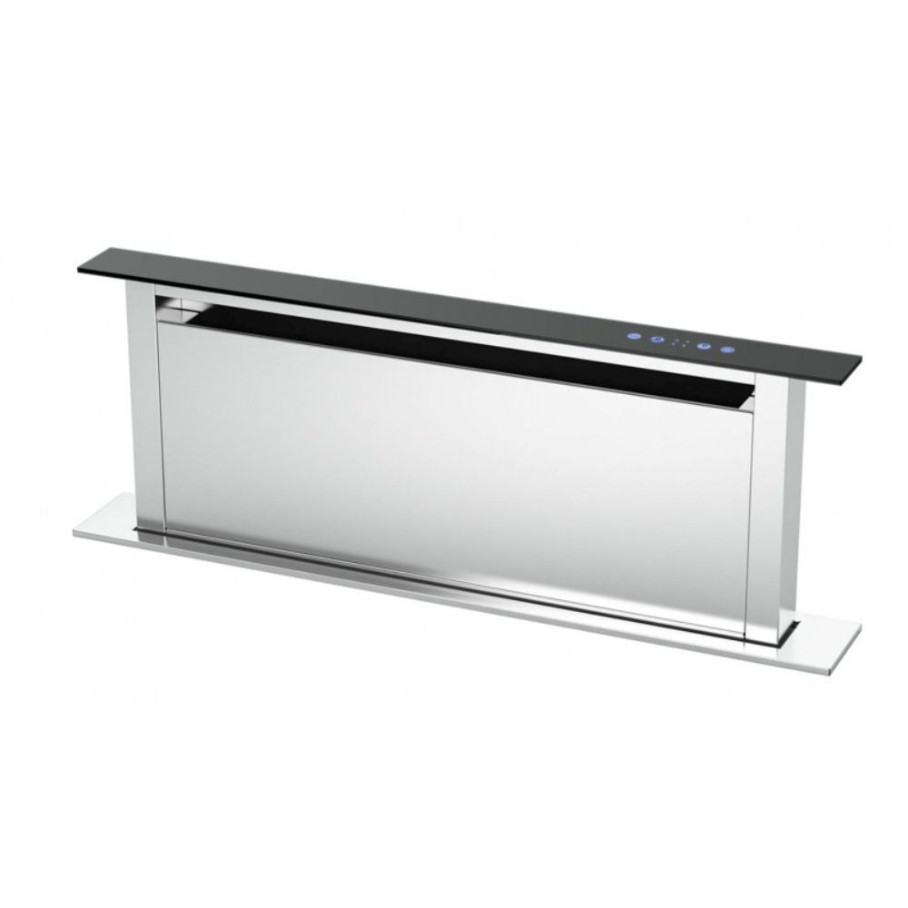 Cappa a scomparsa down draft Bertazzoni KDD90XA 90  acciaio inox e vetro nero classe A
