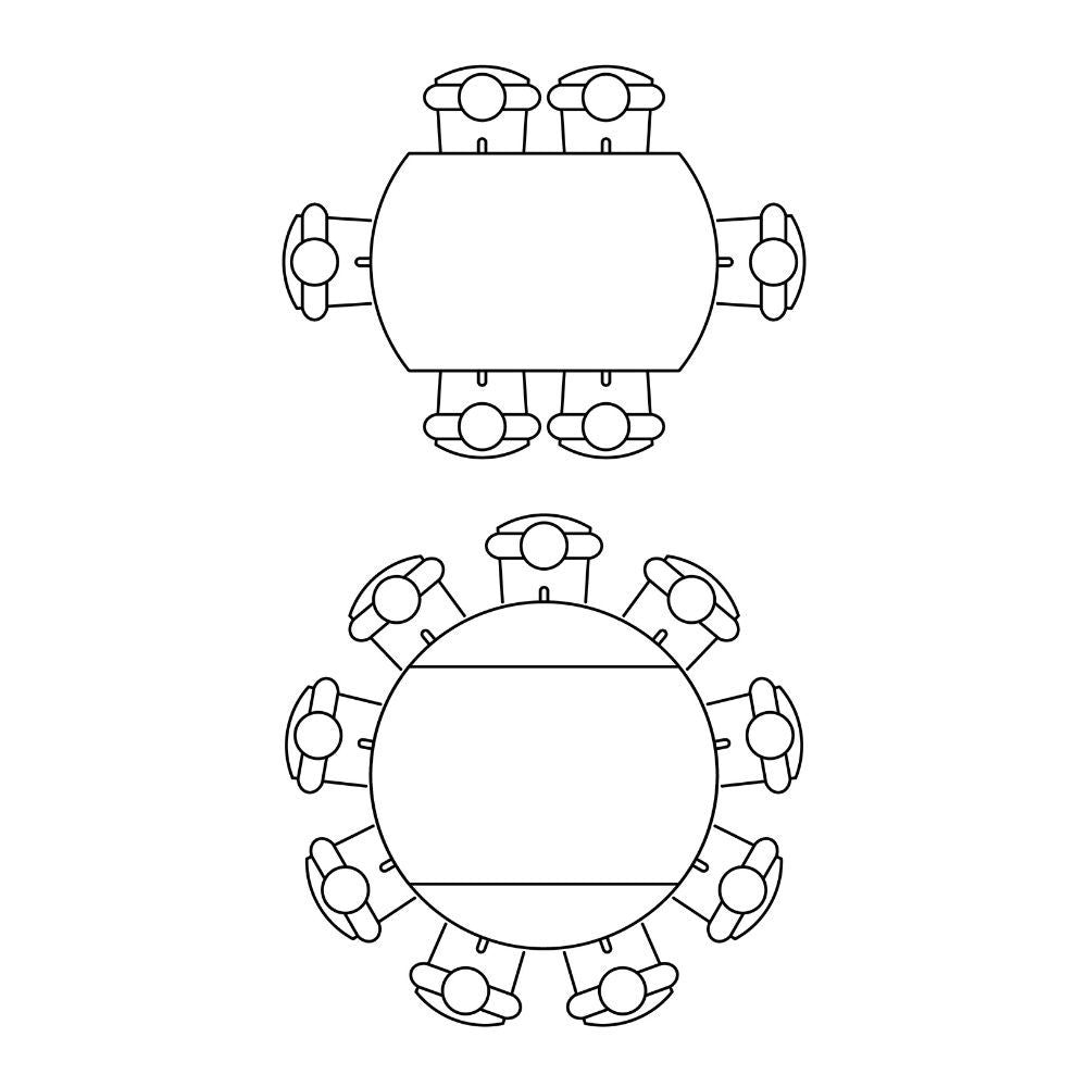 Tavolo girevole allungabile Yandan con piano effetto marmo bianco opaco e base conica in metallo nero 150x94x76H