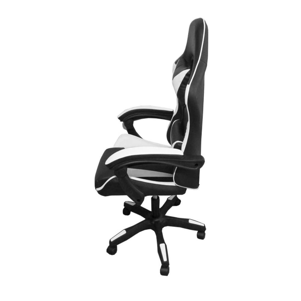 Poltrona Gaming colore nero bianco PVC - Comfort e Design