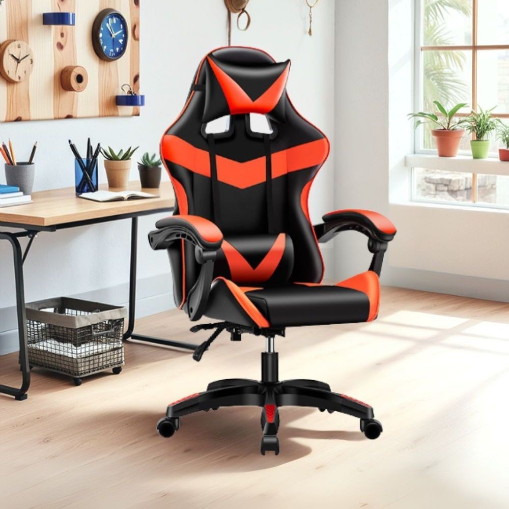 Poltrona Gaming colore nero rosso PVC - Comfort e Design