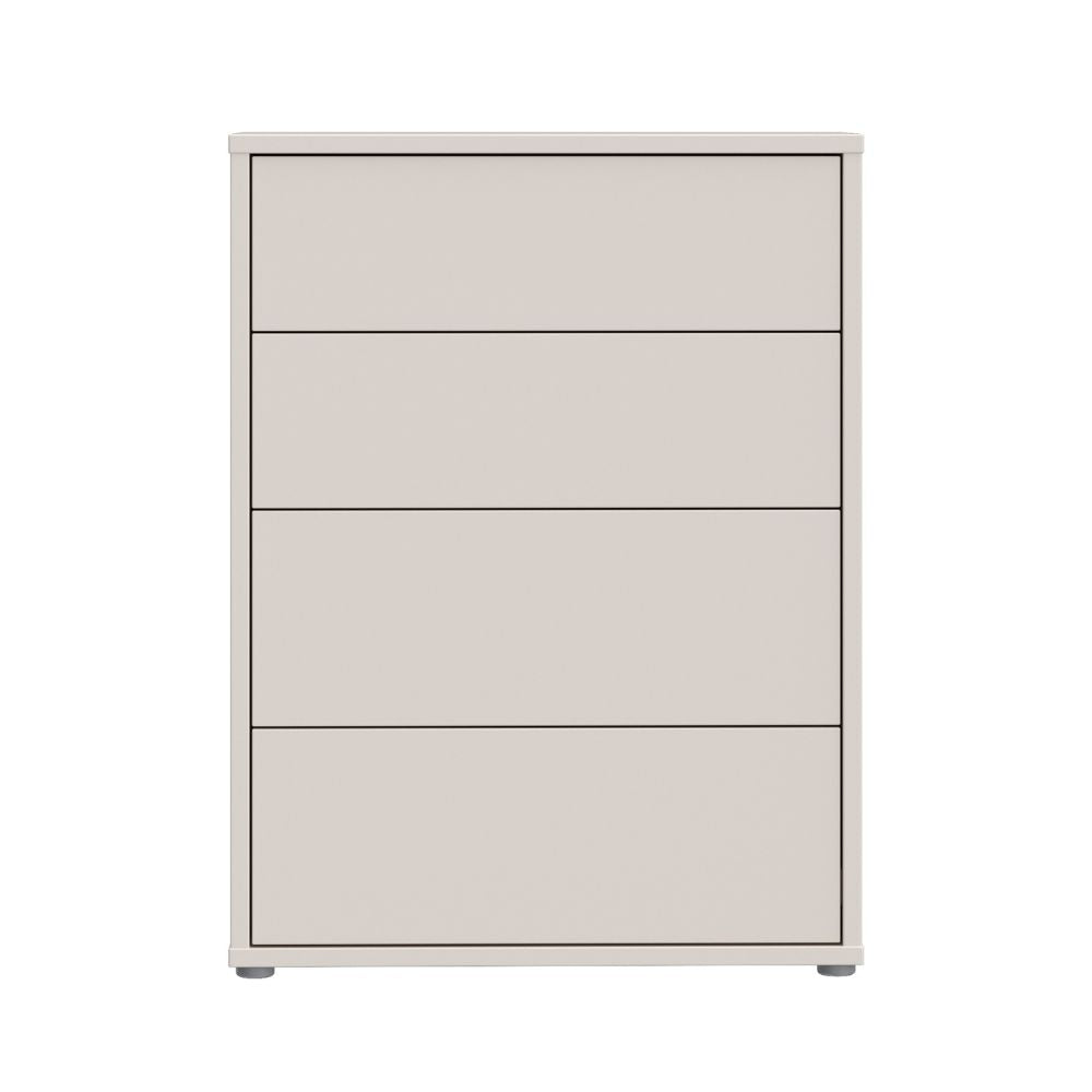 Kommode 4 Schubladen Kaschmirfarben 75x35x99 Medea