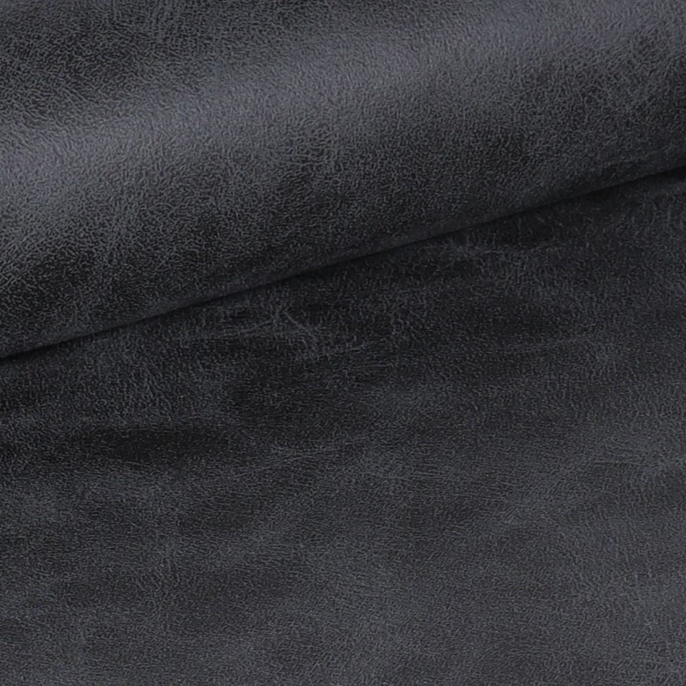 Sedia imbottita Simo in tessuto grigio chiaro con dettaglio in nabuk antracite - Comfort e stile sofisticato
