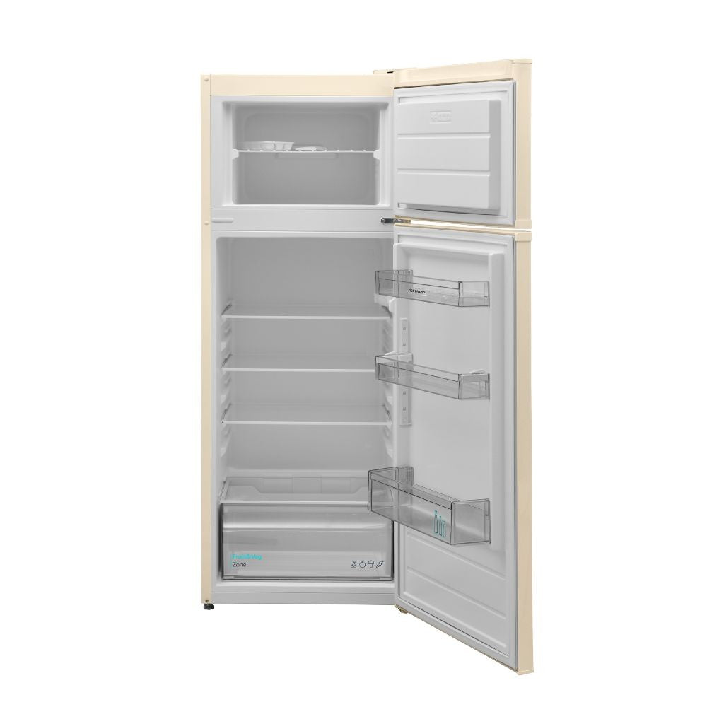 Frigorifero doppia porta Sharp SJFTB01ITXJE 213 lt colore beige classe E
