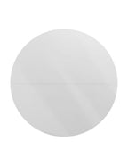Table ronde extensible couleur blanche avec pieds noirs 100x77H cm – Tikit