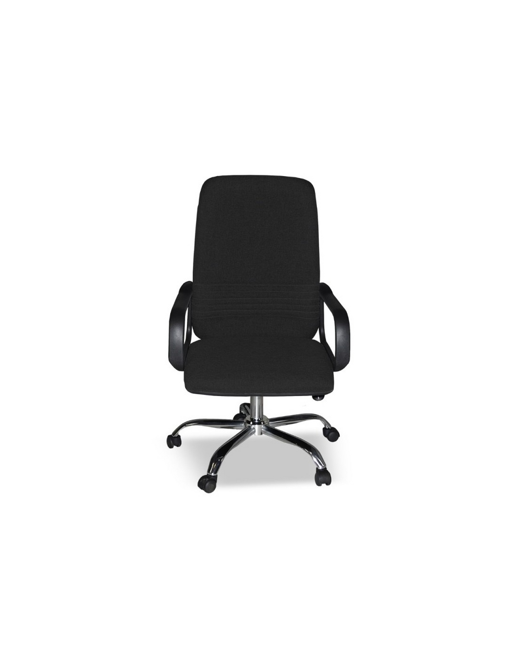 Fauteuil de bureau revêtement tissu coloris noir avec roulettes - CR106H