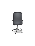 Fauteuil de bureau revêtement tissu coloris noir avec roulettes - CR106H