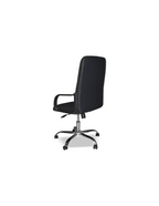Fauteuil de bureau revêtement tissu coloris noir avec roulettes - CR106H