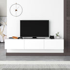 Mobile porta Tv sospeso 3 ante a ribalta Francy colore bianco 180x30x30H