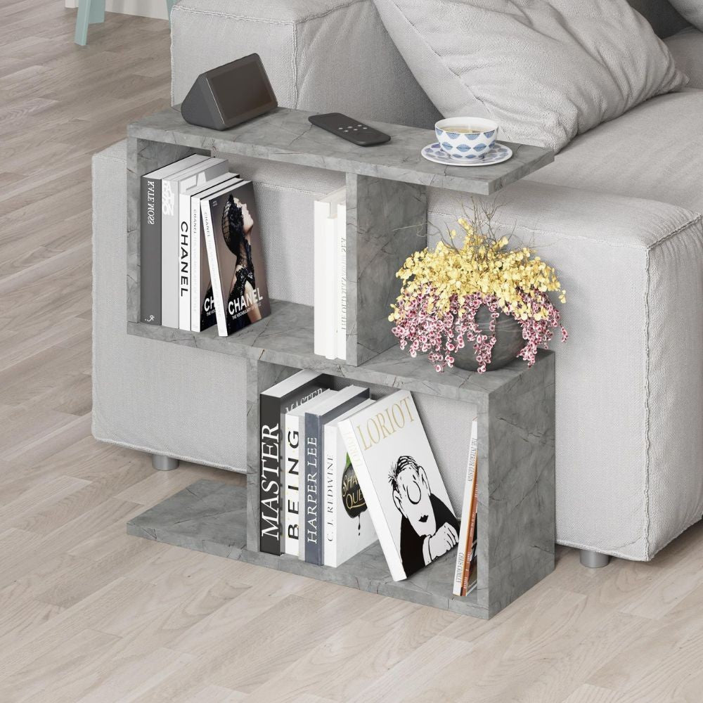 Tavolino da salotto grigio Homemania 60x19,5x60H - Design moderno e versatilità in un solo complemento d'arredo