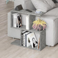 Tavolino da salotto grigio Homemania 60x19,5x60H - Design moderno e versatilità in un solo complemento d'arredo