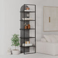 Libreria Archy 5 ripiani colore retro grey 53x31.7x180H - Eleganza industriale e spazio funzionale