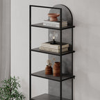 Libreria Archy 5 ripiani colore retro grey 53x31.7x180H - Eleganza industriale e spazio funzionale