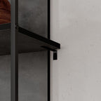 Libreria Archy 5 ripiani colore retro grey 53x31.7x180H - Eleganza industriale e spazio funzionale