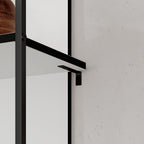Libreria Archy 5 ripiani colore bianco 53x31.7x180H - Eleganza industriale e spazio funzionale