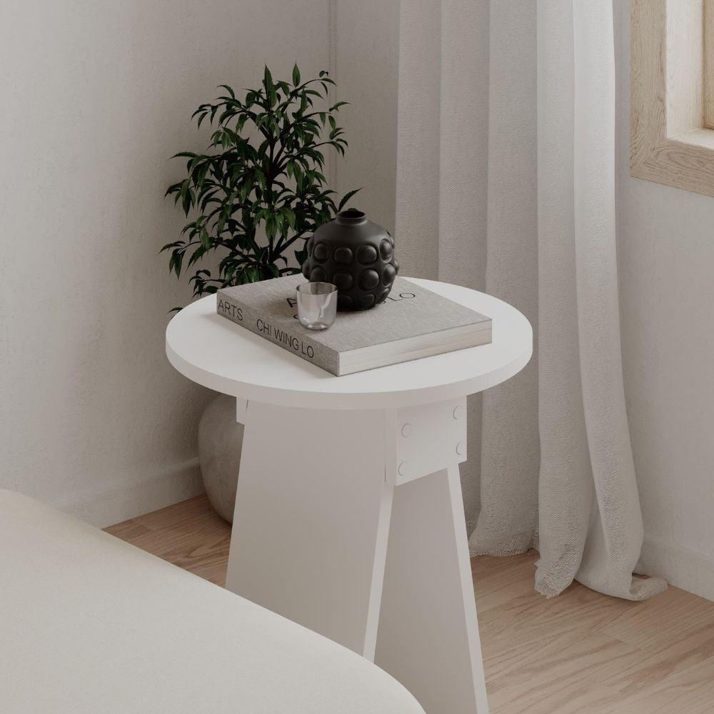 Tavolino da salotto Chen bianco - Eleganza minimalista per ogni ambiente