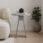 Tavolino da salotto Chen effetto marmo grigio - Eleganza minimalista per ogni ambiente