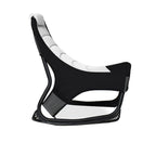 Sedia gaming Rocky in tessuto bicolore con base curva - Nero e bianco