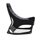 Sedia gaming Rocky in tessuto bicolore con base curva - Nero e Grigio