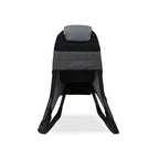 Sedia gaming Rocky in tessuto bicolore con base curva - Nero e Grigio