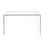 Consolle 120×40 cm in vetro temperato curvato Scarlett