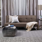 Divano click-clack con funzione letto colore marrone 168x83x75.5H Daynora