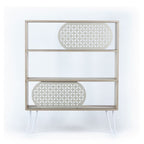 Libreria 3 ripiani Ilia rovere nero 94x25x117 MT1905121