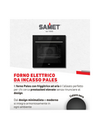 Forno multifunzione nero con friggitrice ad aria classe A - Samet Pales